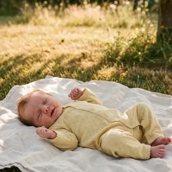 Lille Barn Woolen Pointelle Playsuit Dusty Yellow