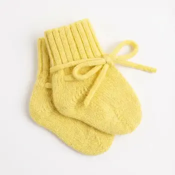 Lille Barn Woolen Baby Socks  Bow Lemonade