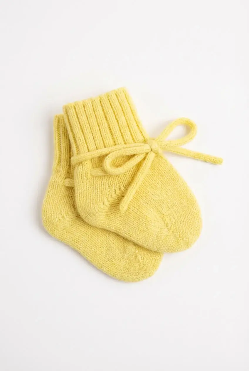Lille Barn Woolen Baby Socks  Bow Lemonade