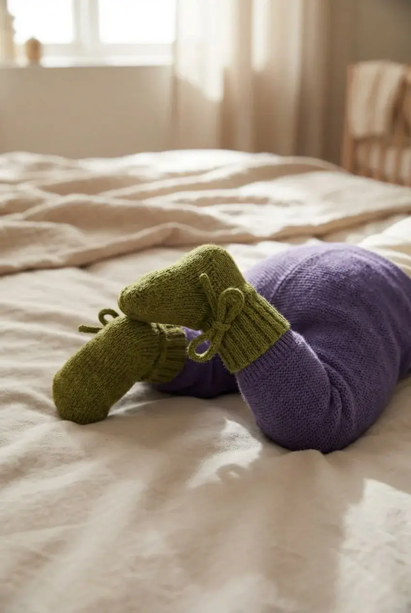 Lille Barn Woolen Baby Socks  Bow Pickle