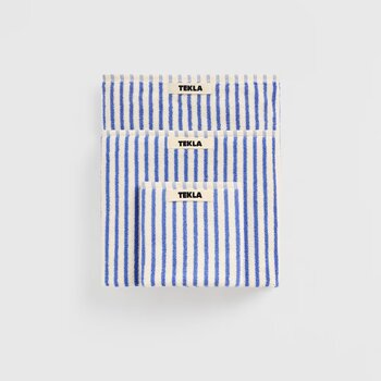 Tekla Terry Towel Coastal Blue Stripes 70x140
