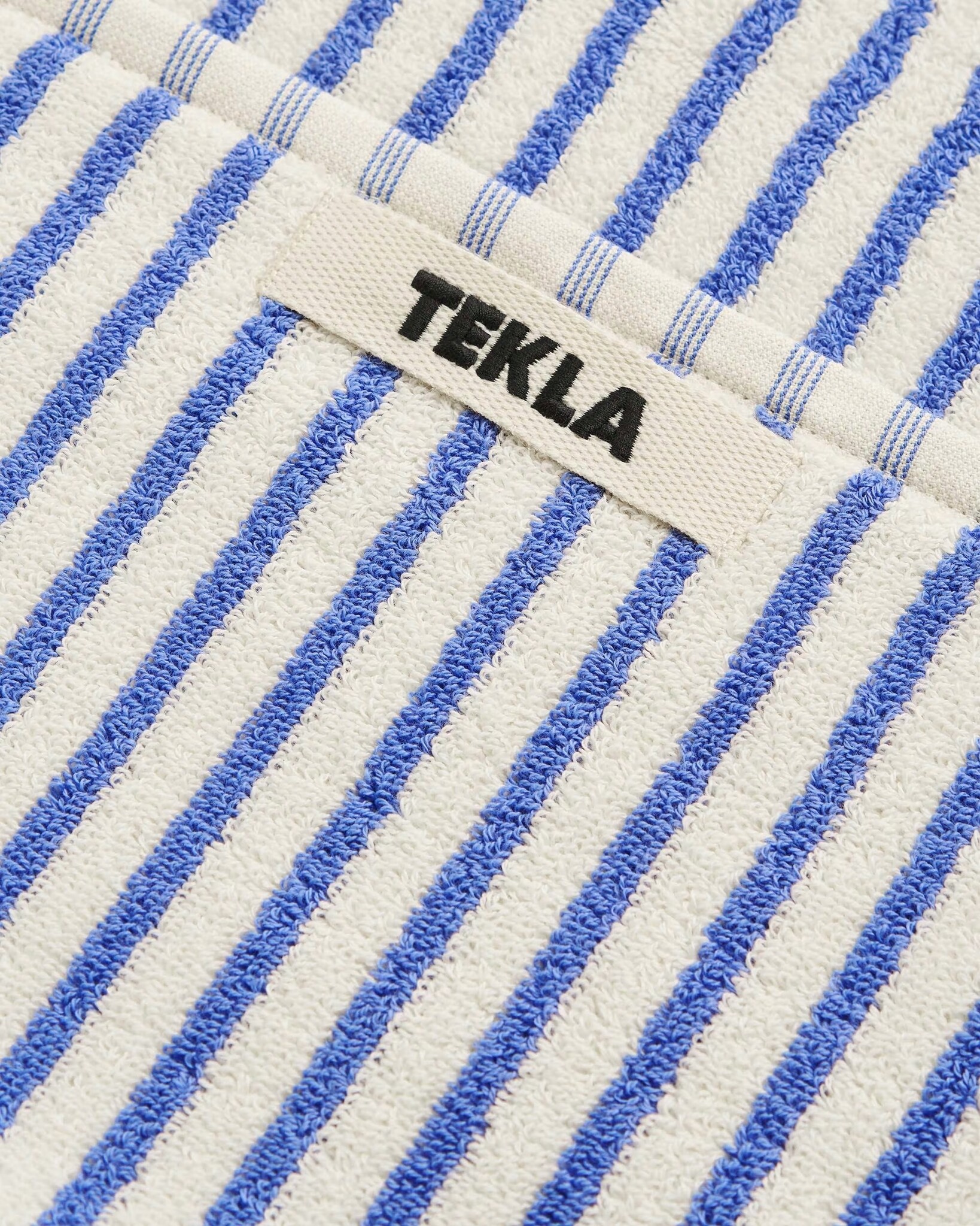 Tekla Terry Towel Coastal Blue Stripes 30x50
