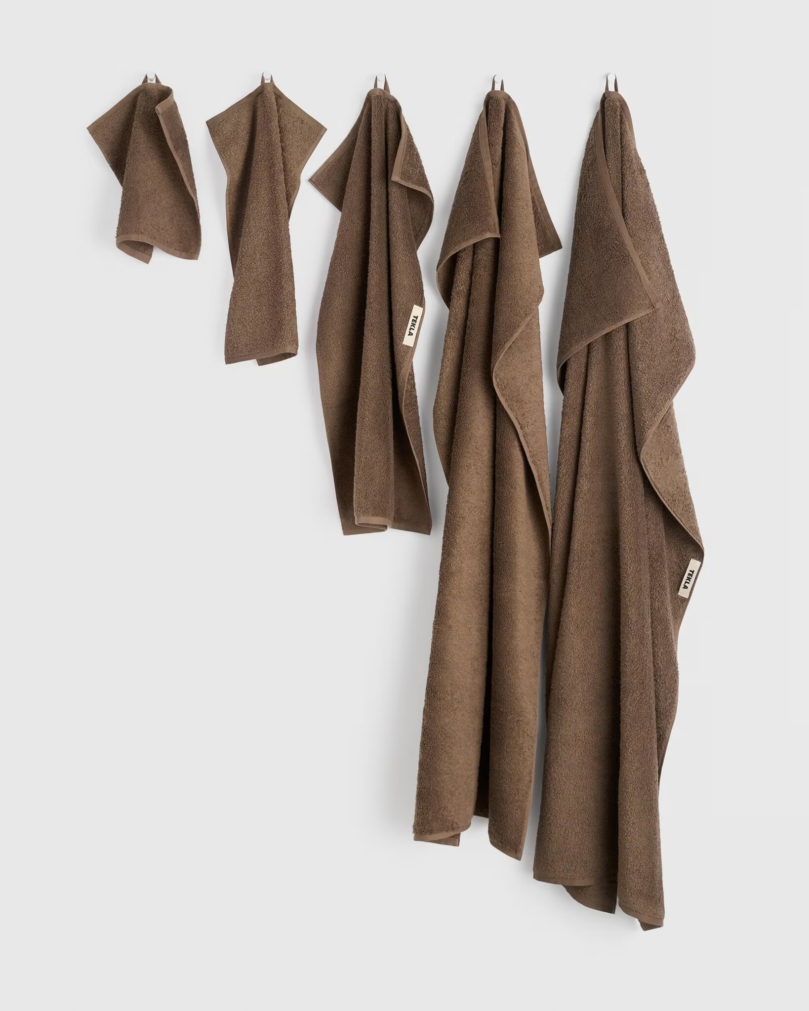 Tekla Terry Towel Kodiak Brown 30x50