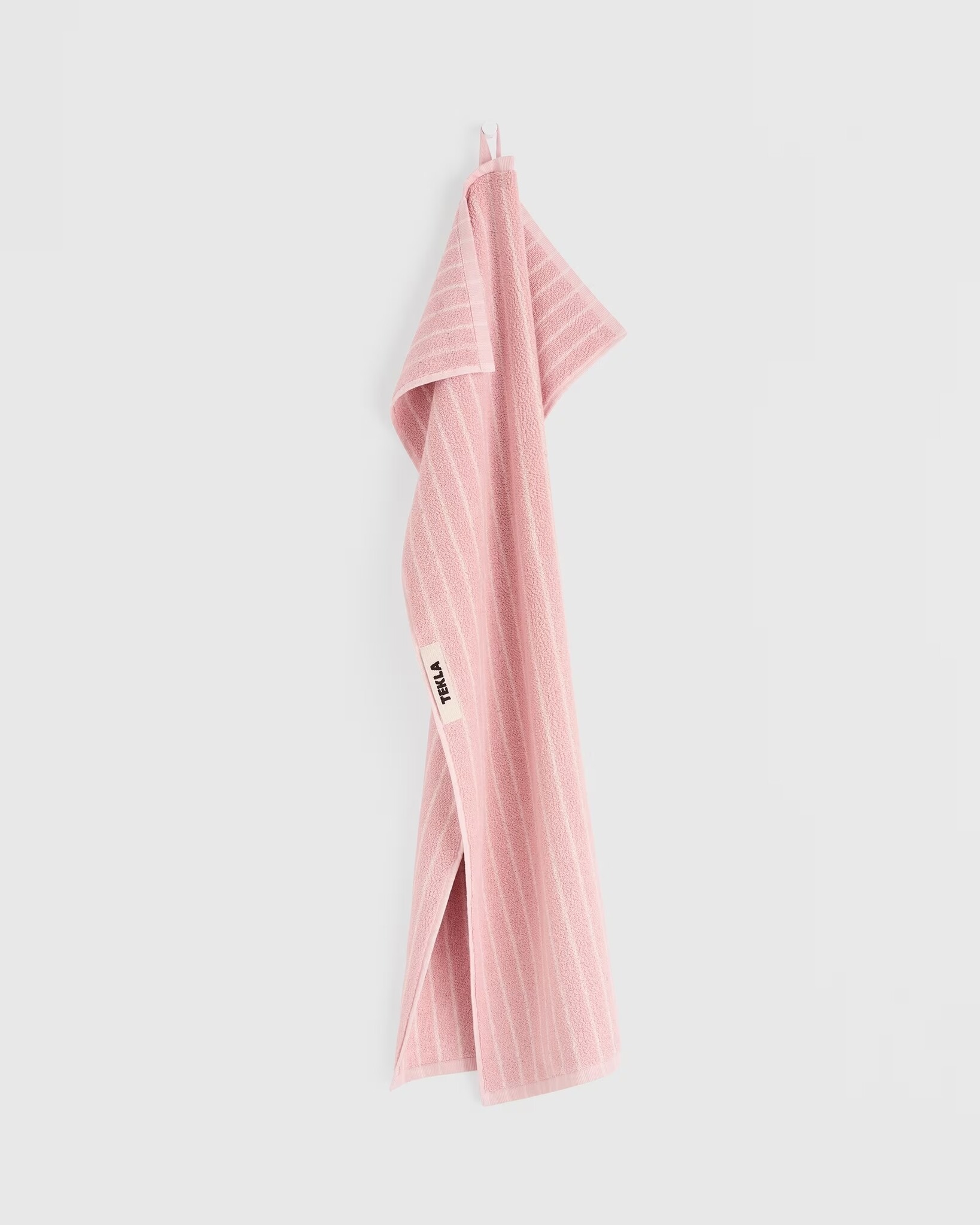 Tekla Terry Towel Shaded Pink Stripes 30x30