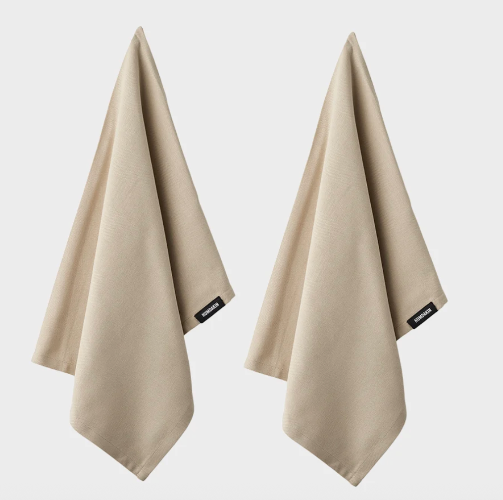 Humdakin Organic Tea Towel Light Stone