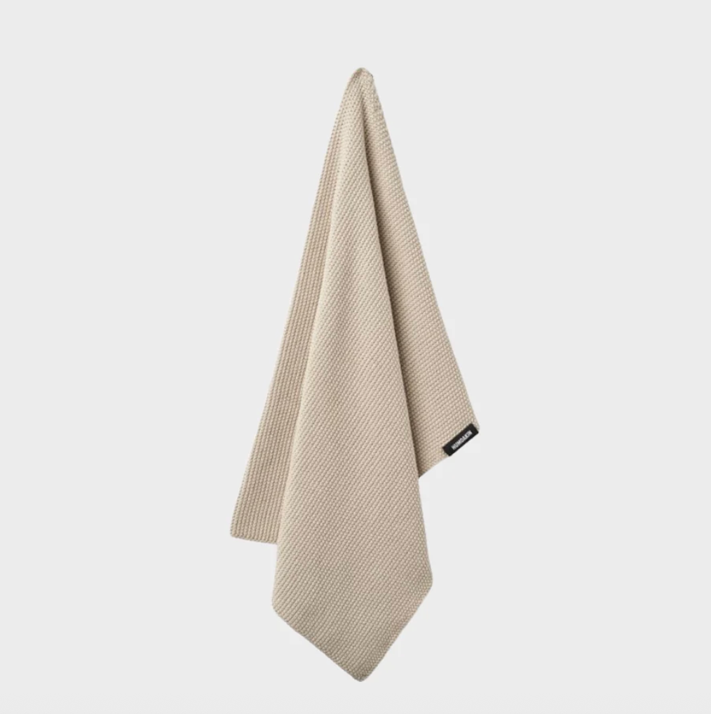 Humdakin Knitted Kitchen Towel Light Stone