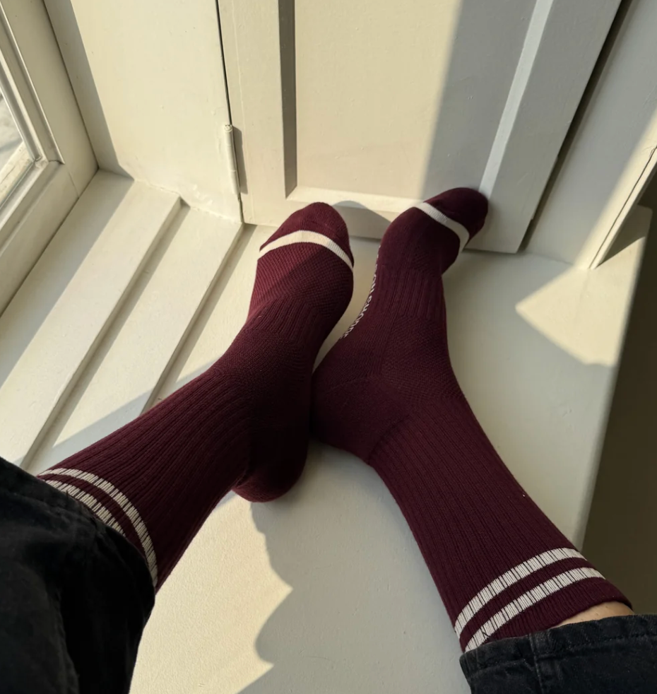 Le Bon Shoppe Extended Boyfriend Maroon