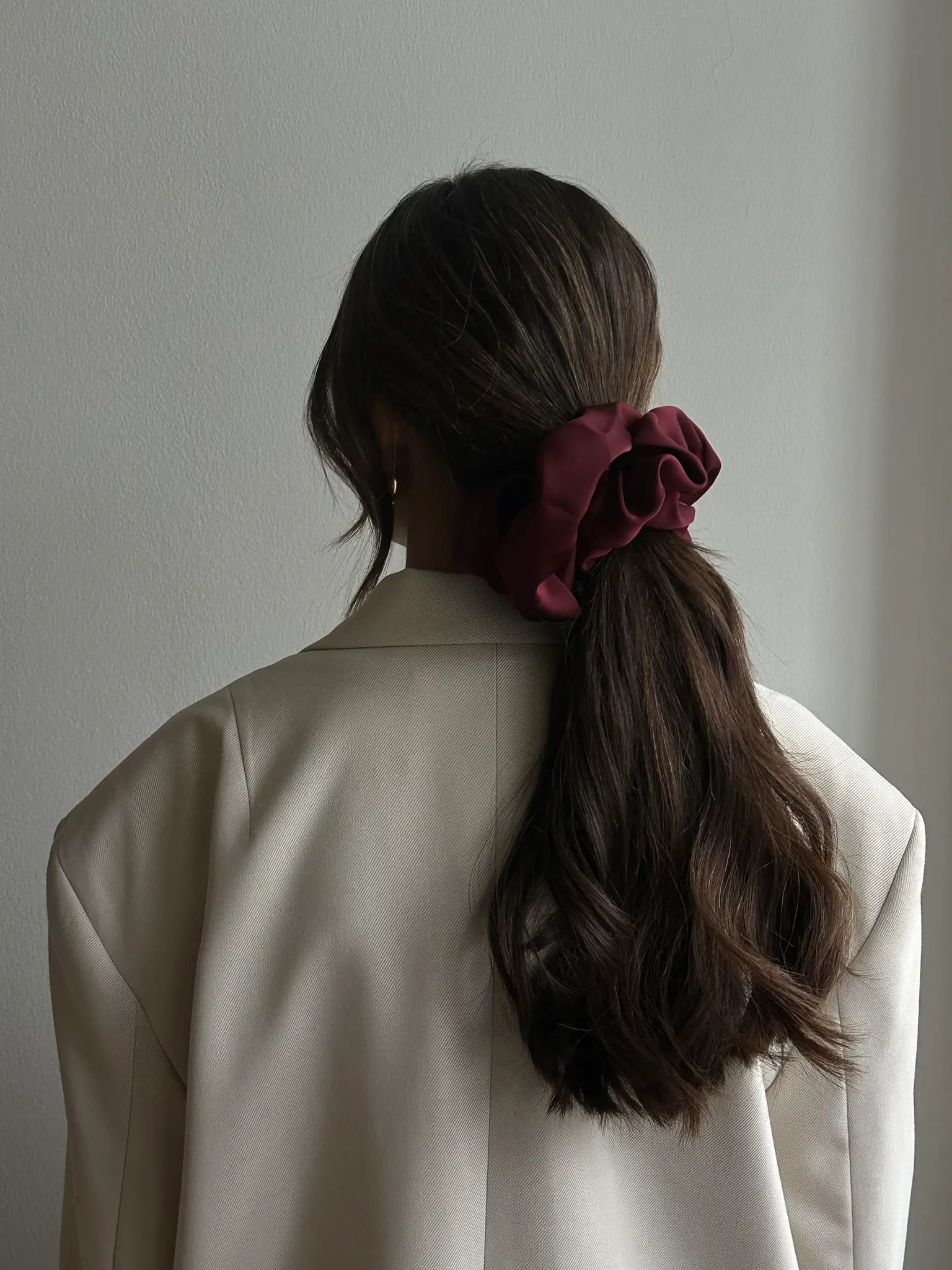 Pico Scrunchie Satin Extra Large Butter Yellow