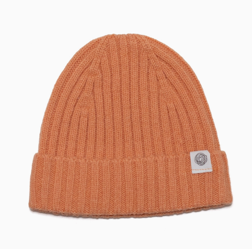 Lille Barn Merino Wool Knitted Baby Hat Peach Fuzz