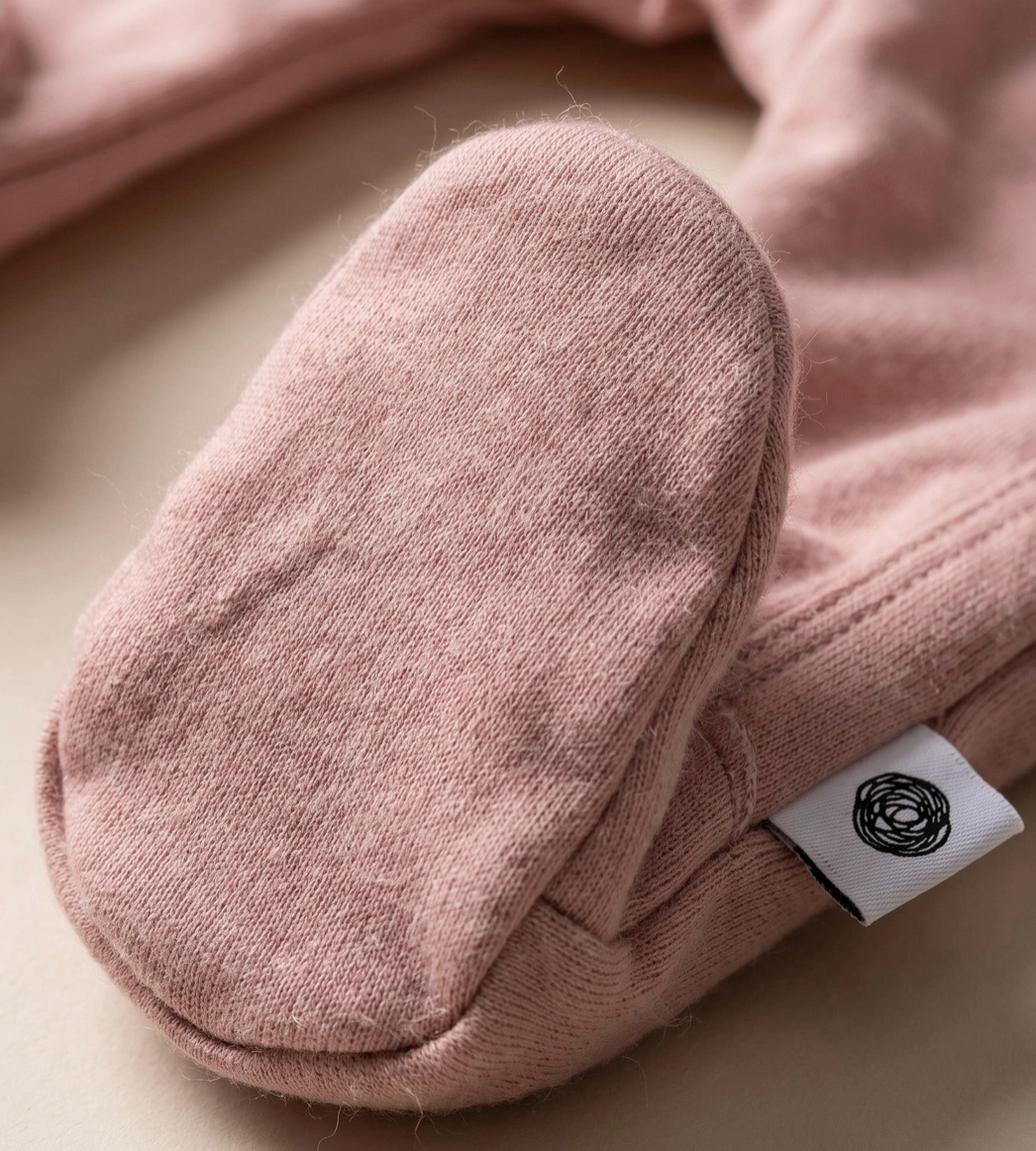 Lille Barn Wool Playsuit/Bodysuit  Misty Rose