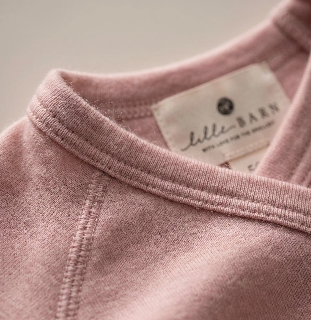 Lille Barn Wool Playsuit/Bodysuit  Misty Rose