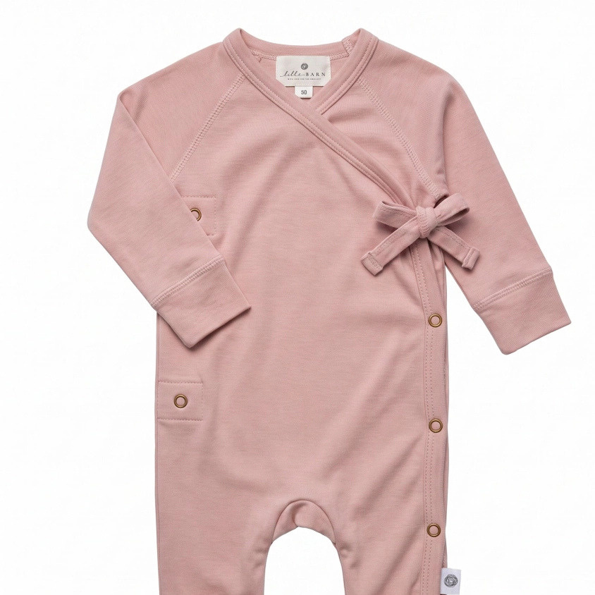 Lille Barn Wool Playsuit/Bodysuit  Misty Rose