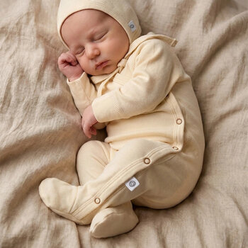 Lille Barn Wool Playsuit/Bodysuit Natural