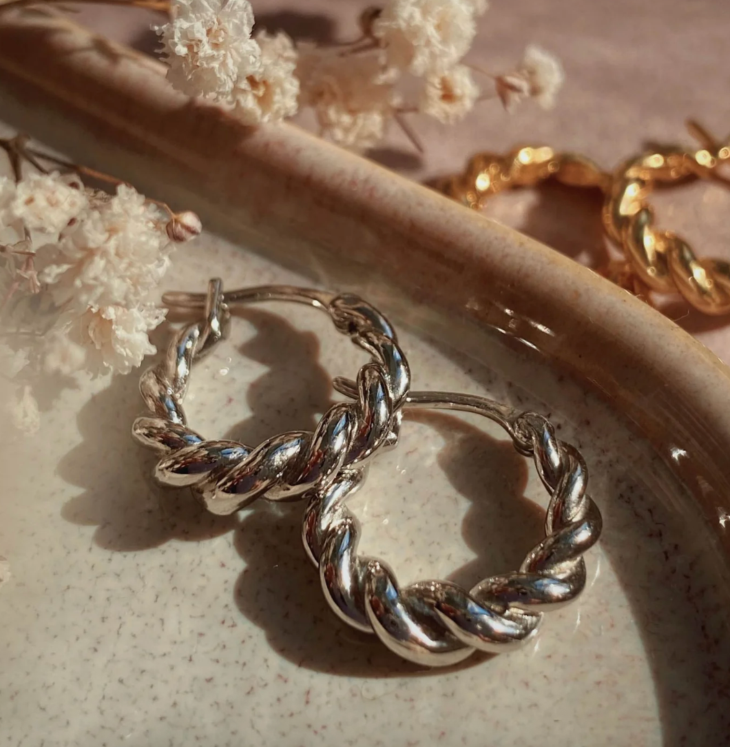 Brandlinger Earrings Port Vila Silver