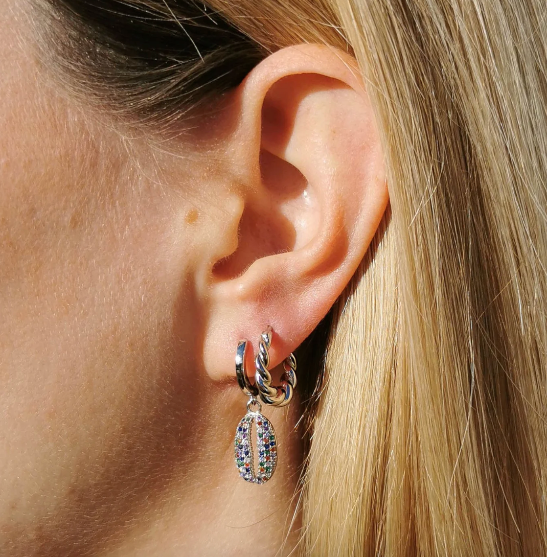 Brandlinger Earrings Port Vila Silver