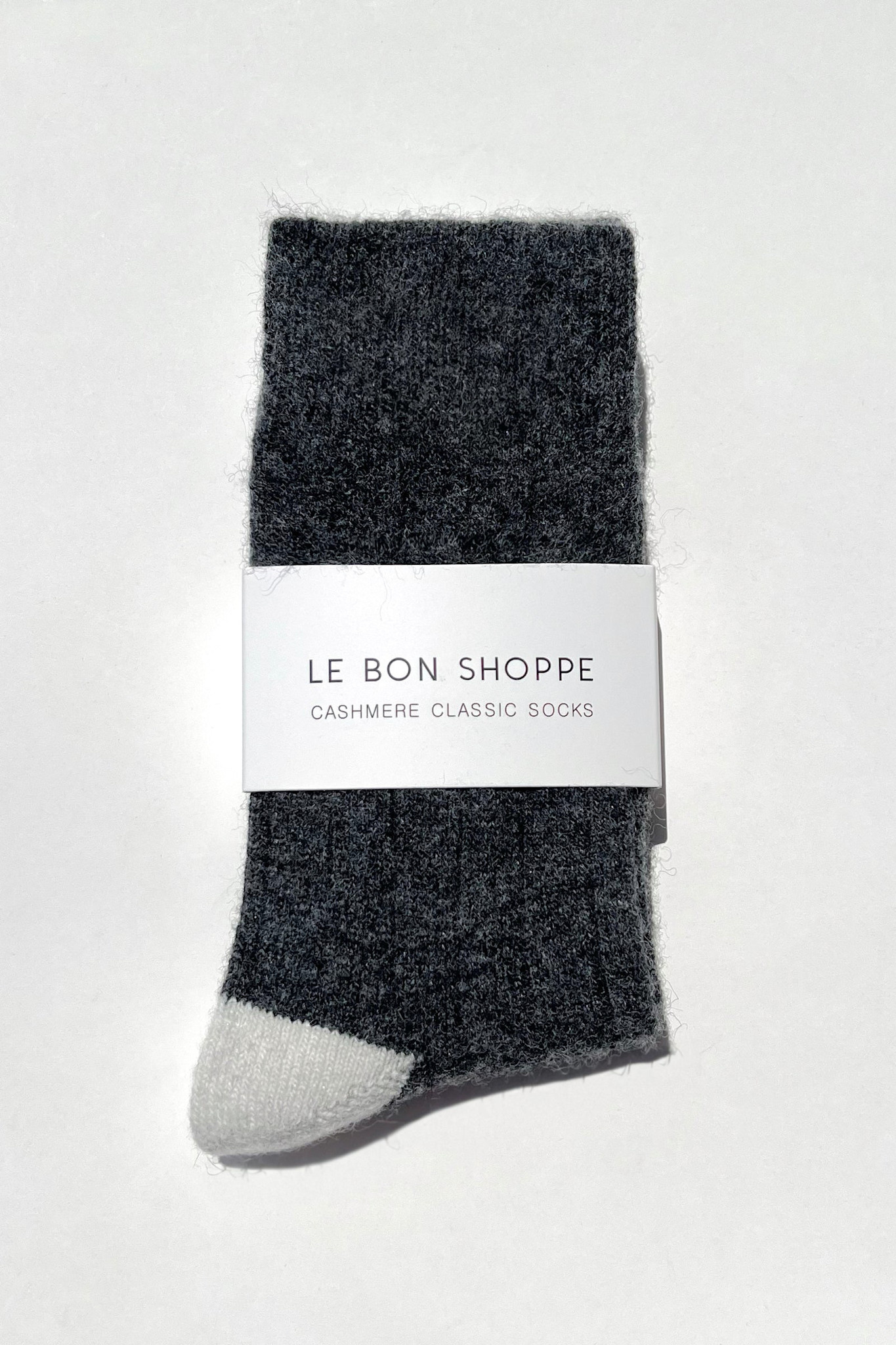 Le Bon Shoppe Classic Cashmere Socks Charcoal Melange