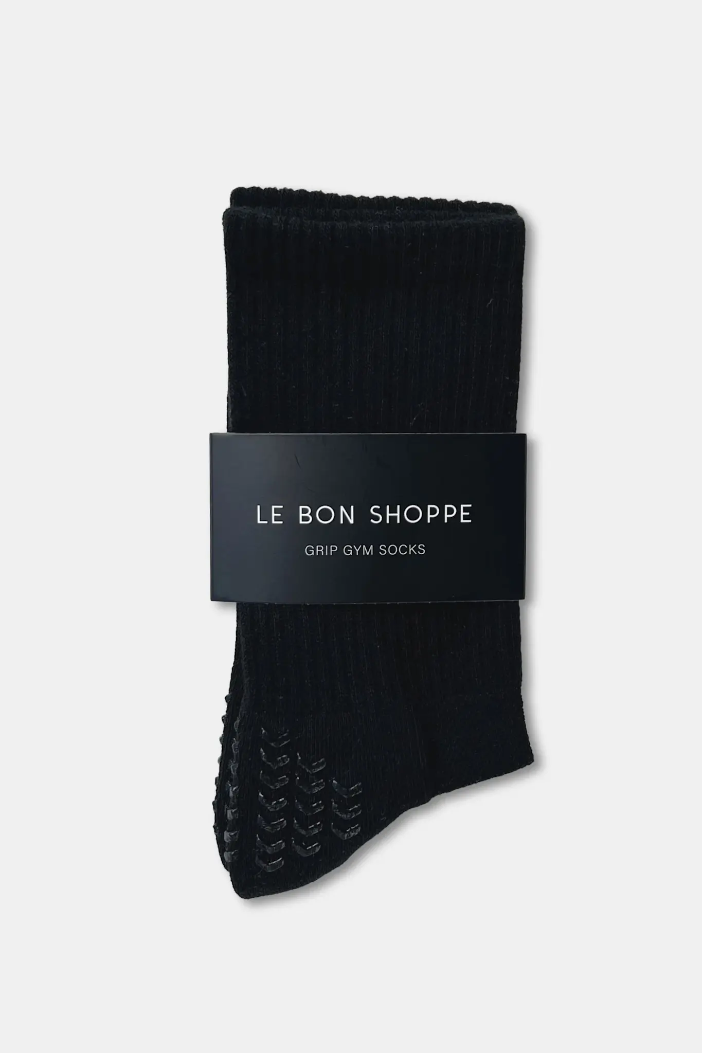 Le Bon Shoppe Grip Gym Socks  Black