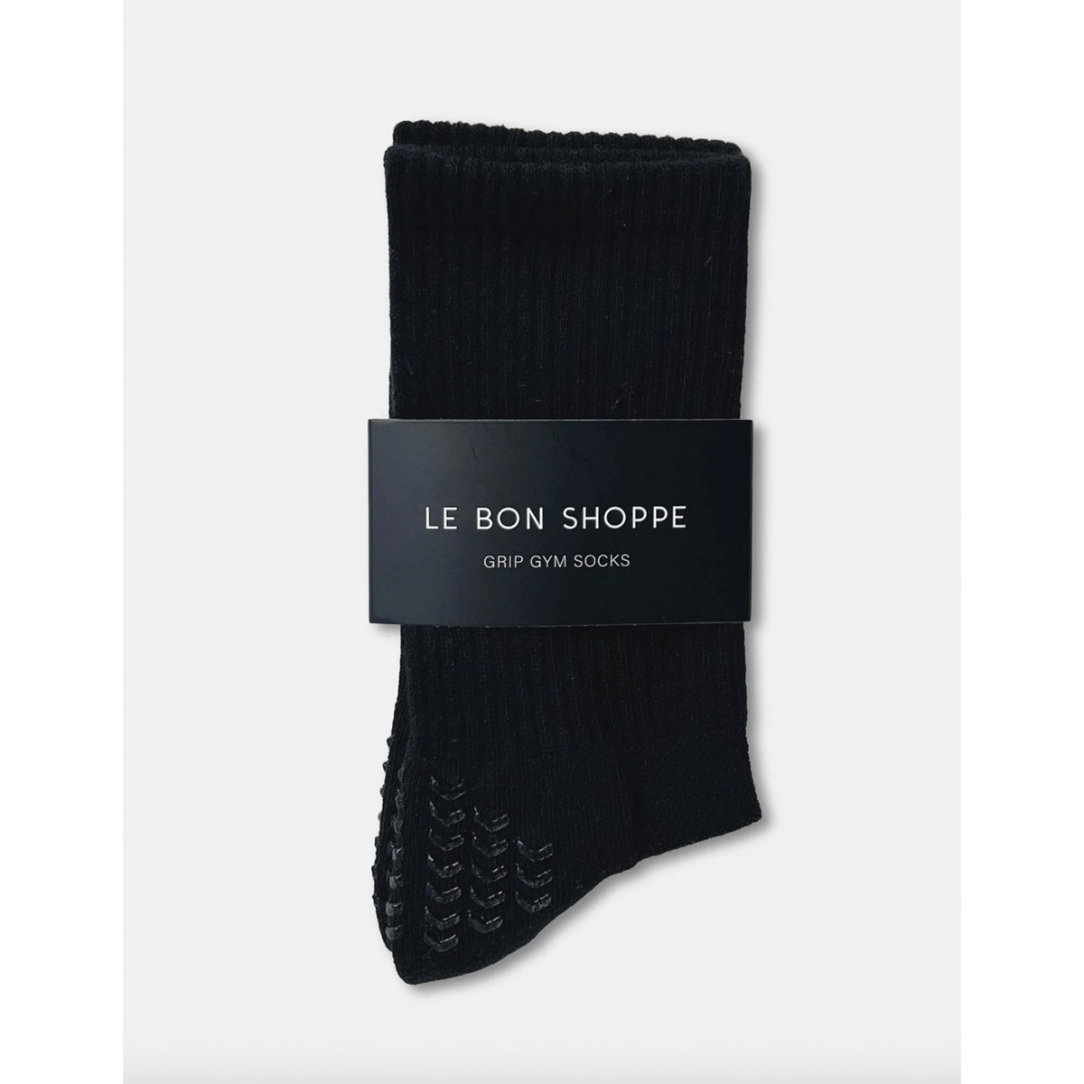 Le Bon Shoppe Grip Gym Socks  Black