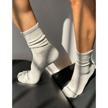 Le Bon Shoppe Grip Gym Socks Grey