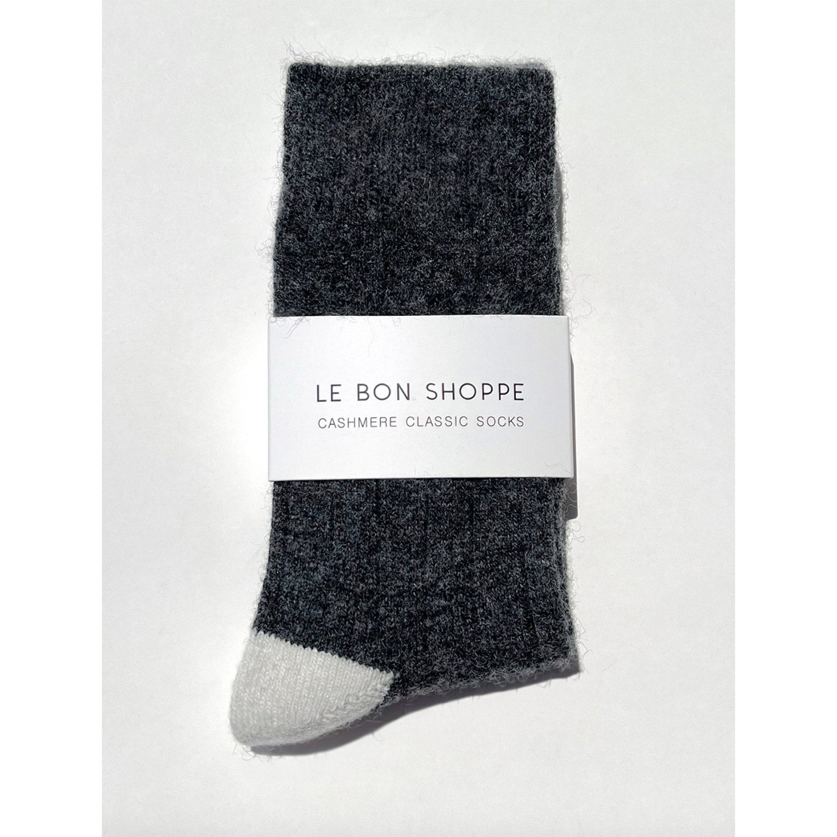 Le Bon Shoppe Classic Cashmere Socks Charcoal Melange