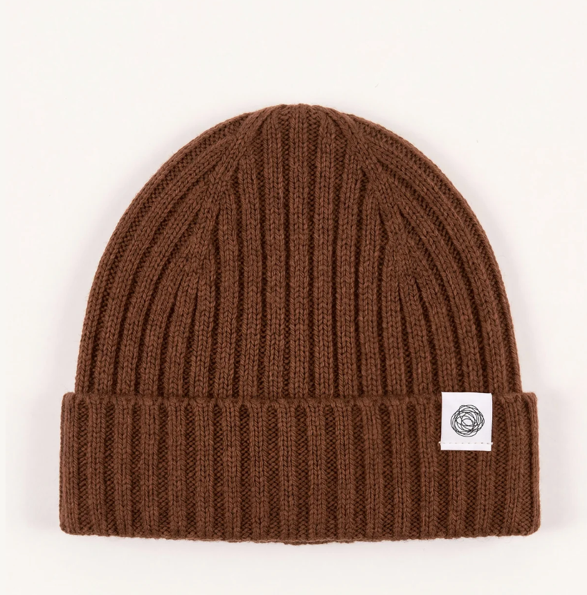 Lille Barn Merino Wool Knitted Baby Hat Carob