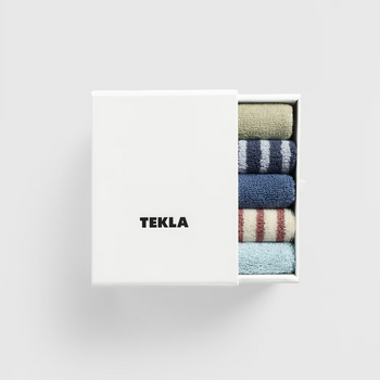 Tekla Washcloth Set of 5 River & Blue Multicolor