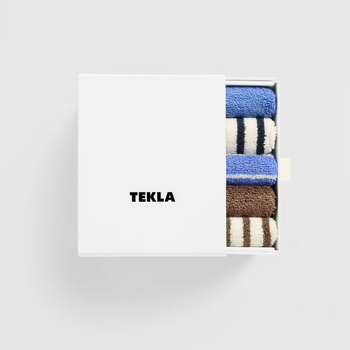 Tekla Washcloth Set of 5 Kodiak & Clear Blue Multicolor