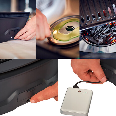 Enders Enders Aurora Mirror Houtskool Tafel barbecue Zilver