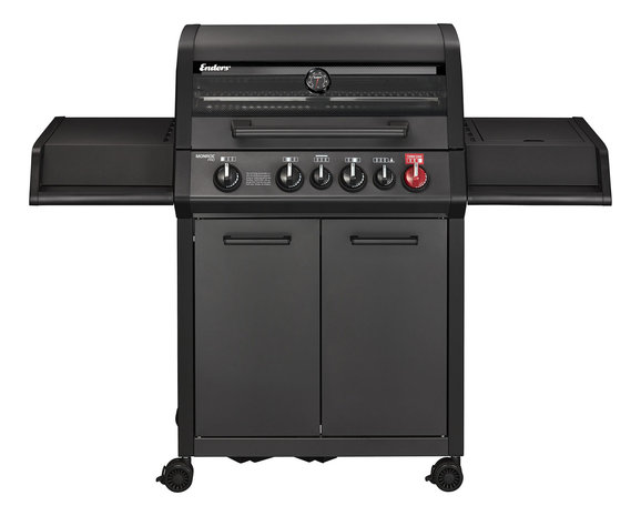 Enders Enders Monroe Pro 4 SIK Turbo Gas Barbecue Mat Zwart Enders Enders Monroe Pro 4 SIK Turbo Gas Barbecue Mat Zwart