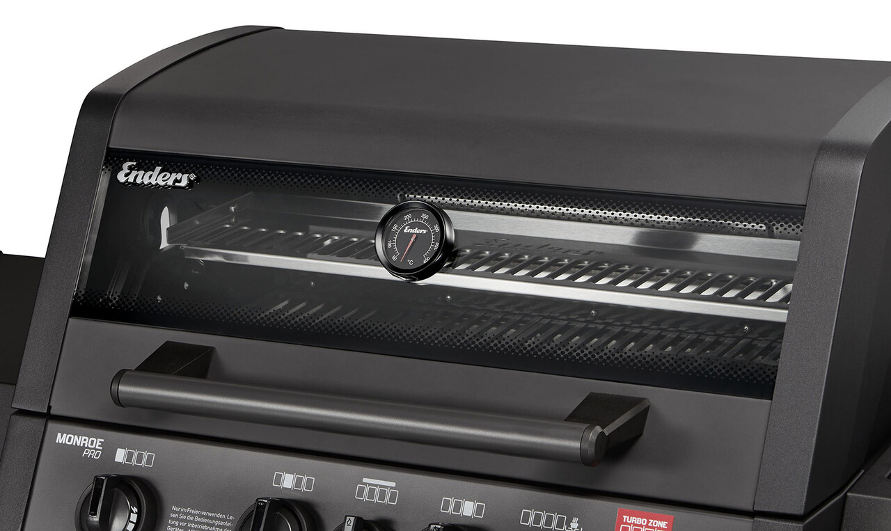 Enders Enders Monroe Pro 4 SIK Turbo Gas Barbecue Mat Zwart Enders Enders Monroe Pro 4 SIK Turbo Gas Barbecue Mat Zwart