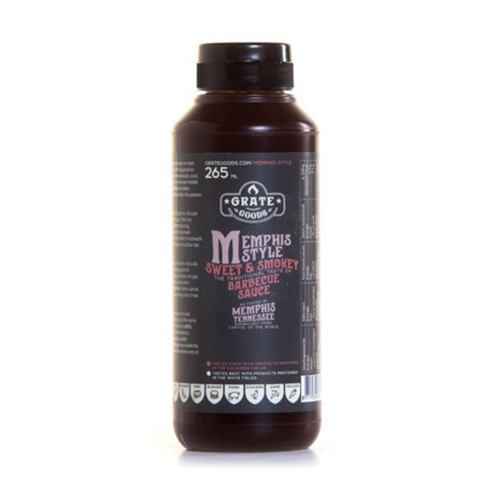 Grate Goods Grate Goods Memphis Sweet & Smokey Barbecue Sauce 265 ml Grate Goods Grate Goods Memphis Sweet & Smokey Barbecue Sauce 265 ml