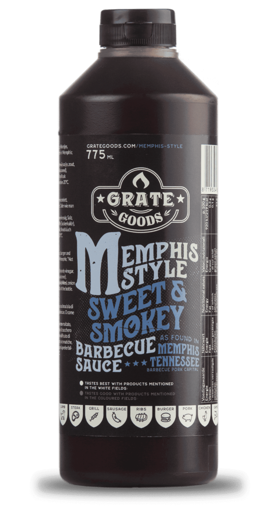 Grate Goods Grate Goods Memphis Sweet & Smokey Barbecue Sauce 775 ml Grate Goods Grate Goods Memphis Sweet & Smokey Barbecue Sauce 775 ml