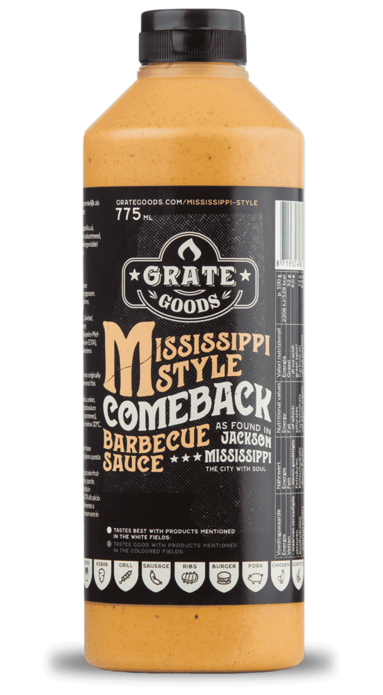 Grate Goods Grate Goods Mississippi Comeback Barbecue Sauce 775 ml Grate Goods Grate Goods Mississippi Comeback Barbecue Sauce 775 ml