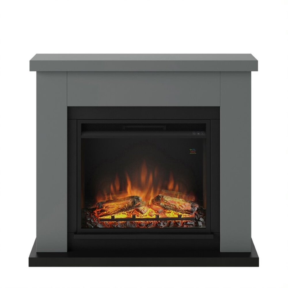 TAGU TAGU Frode Solid Grey met elektrische haard TAGU TAGU Frode Solid Grey met elektrische haard