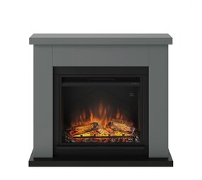 TAGU TAGU Frode Solid Grey met elektrische haard TAGU TAGU Frode Solid Grey met elektrische haard