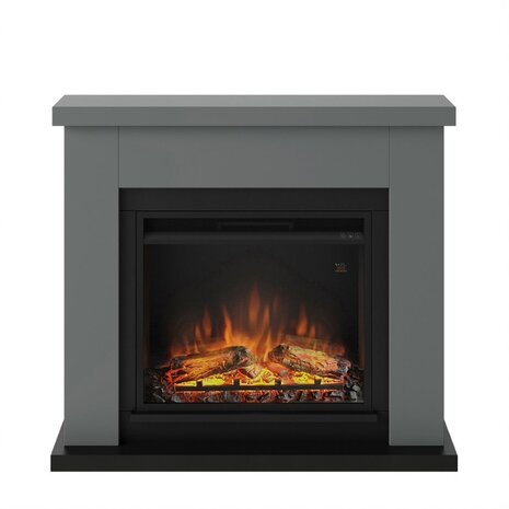 TAGU TAGU Frode Solid Grey met elektrische haard TAGU TAGU Frode Solid Grey met elektrische haard