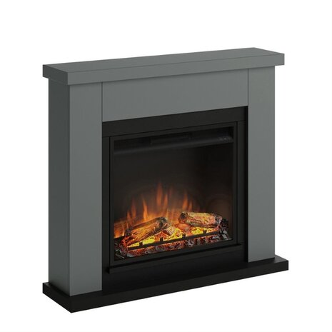 TAGU TAGU Frode Solid Grey met elektrische haard TAGU TAGU Frode Solid Grey met elektrische haard