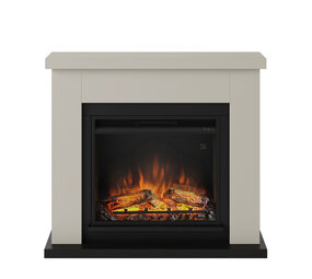 TAGU TAGU Frode Light Beige met elektrische haard TAGU TAGU Frode Light Beige met elektrische haard