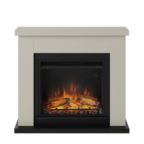 TAGU TAGU Frode Light Beige met elektrische haard TAGU TAGU Frode Light Beige met elektrische haard