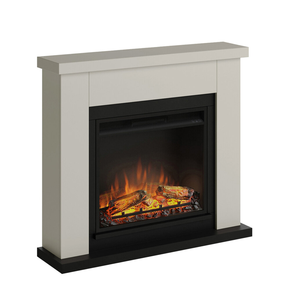 TAGU TAGU Frode Light Beige met elektrische haard TAGU TAGU Frode Light Beige met elektrische haard