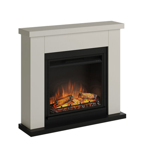 TAGU TAGU Frode Light Beige met elektrische haard TAGU TAGU Frode Light Beige met elektrische haard