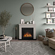 TAGU TAGU Frode Light Beige met elektrische haard TAGU TAGU Frode Light Beige met elektrische haard