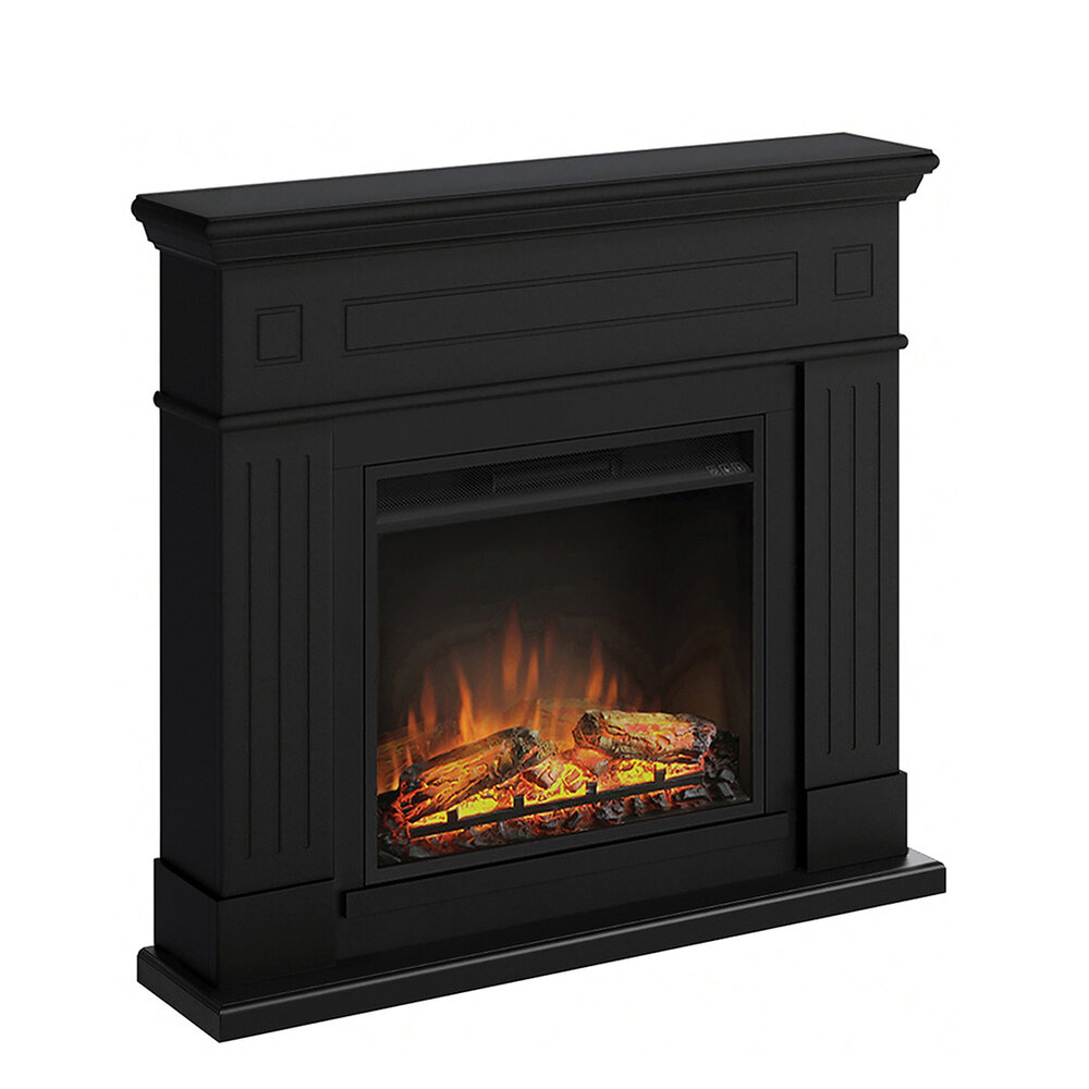 TAGU TAGU Larsen Deep Black met elektrische haard TAGU TAGU Larsen Deep Black met elektrische haard