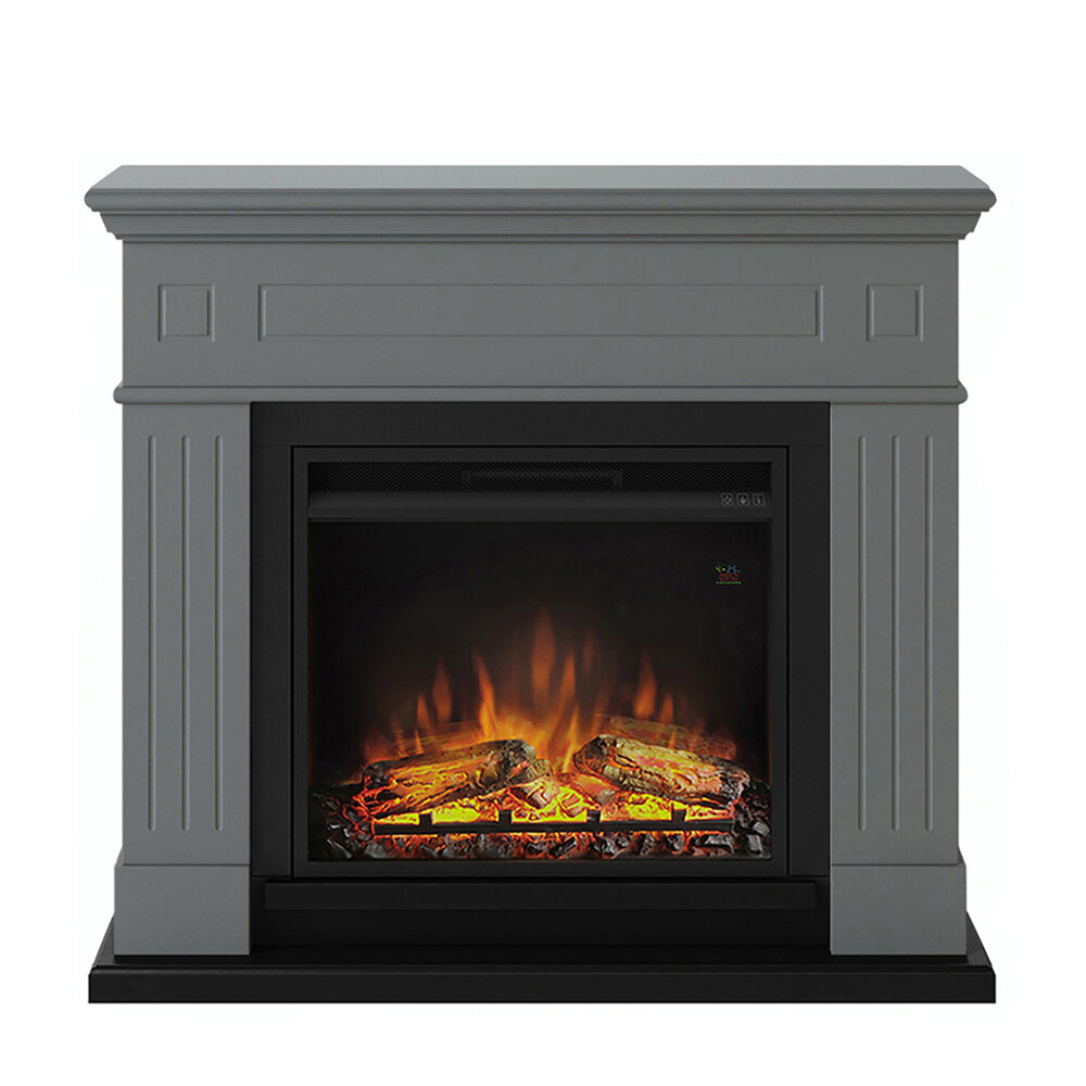 TAGU TAGU Larsen Solid Grey met elektrische haard TAGU TAGU Larsen Solid Grey met elektrische haard