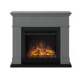 TAGU TAGU Larsen Solid Grey met elektrische haard TAGU TAGU Larsen Solid Grey met elektrische haard