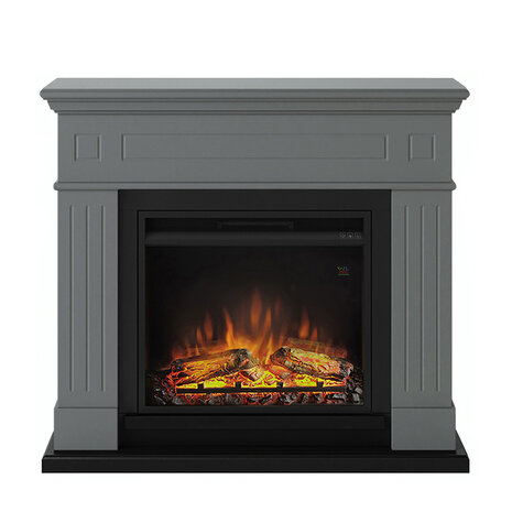 TAGU TAGU Larsen Solid Grey met elektrische haard TAGU TAGU Larsen Solid Grey met elektrische haard