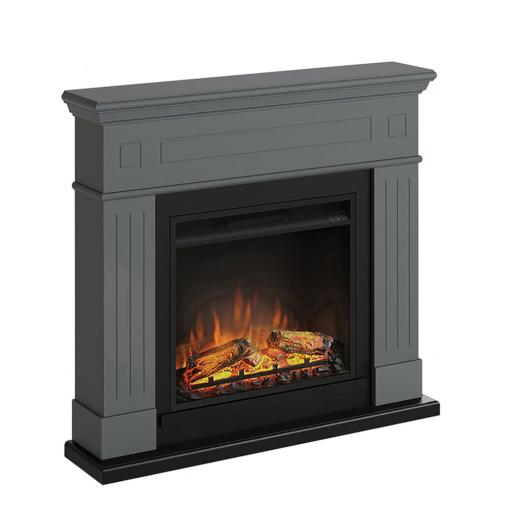 TAGU TAGU Larsen Solid Grey met elektrische haard TAGU TAGU Larsen Solid Grey met elektrische haard