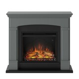 TAGU TAGU Helmi Solid Grey met elektrische haard TAGU TAGU Helmi Solid Grey met elektrische haard