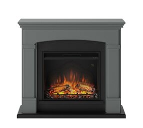 TAGU TAGU Helmi Solid Grey met elektrische haard TAGU TAGU Helmi Solid Grey met elektrische haard