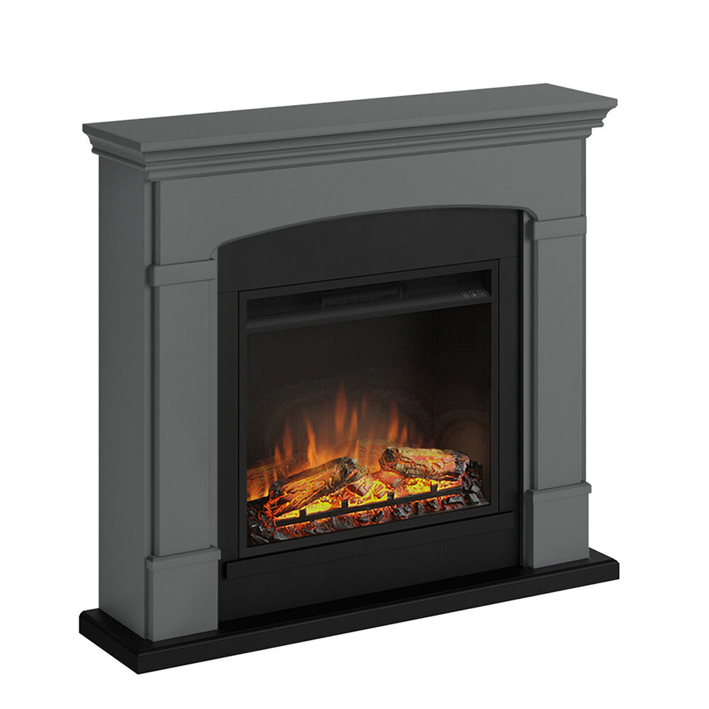 TAGU TAGU Helmi Solid Grey met elektrische haard TAGU TAGU Helmi Solid Grey met elektrische haard